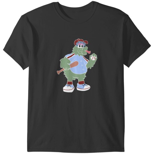 Discover Philly Phanatic in Blue Jersey Cartoon T-Shirts