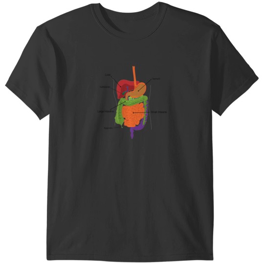 Discover Anatomy Inside Body Digestion T-Shirts