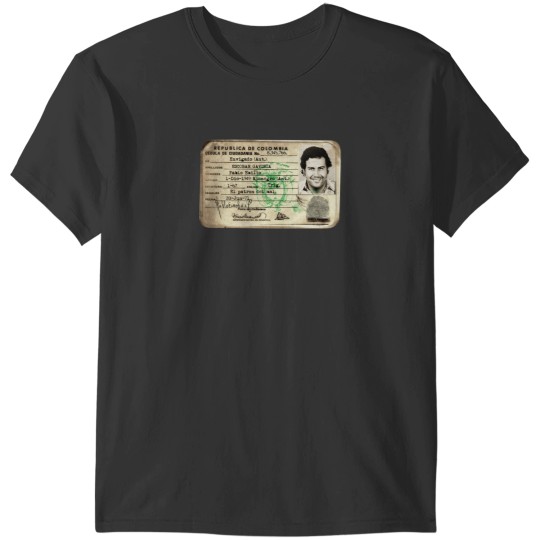 Discover Pablo Escobar Original ID Fitted T-Shirts