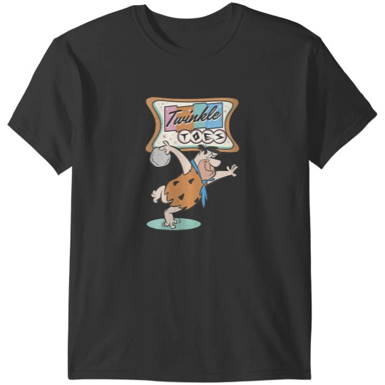Discover Womens The Flintstones Twinkle Toes Fred Flintstone Bowling Alley T-Shirts