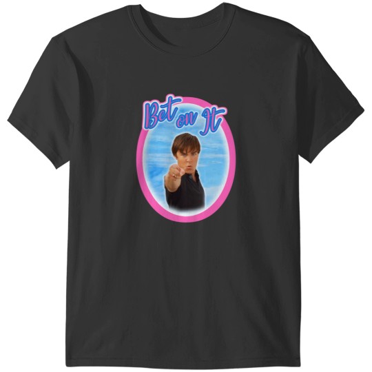 Discover Troy Bolton Says Bet On It High School Musical Zac Efron Fan Art T-Shirts
