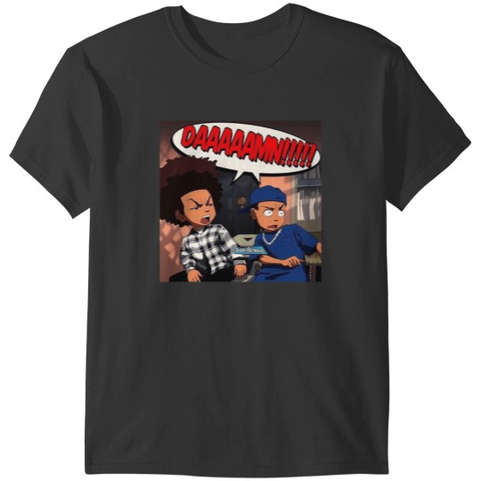 Discover The Boondocks DAMN meme Huey x Riley Freeman T-Shirts