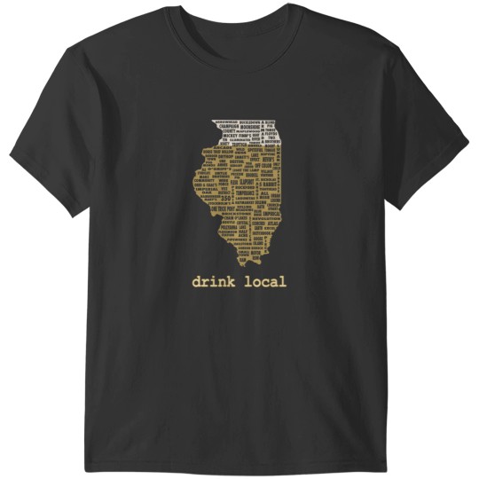 Discover Drink Local - Illinois Beer T-Shirts