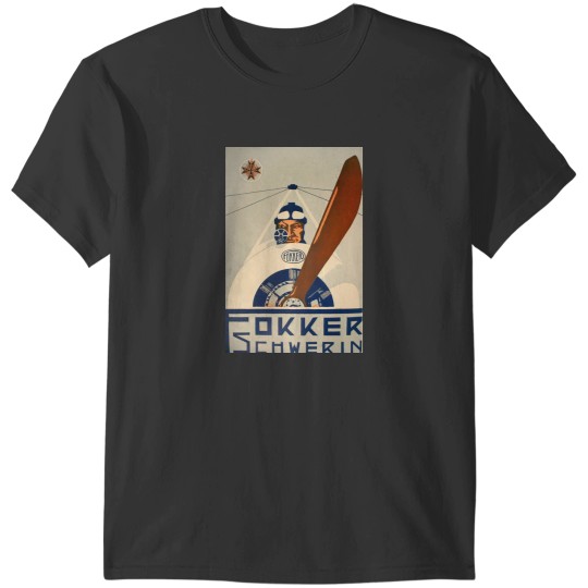 Discover WWI Fokker Airplane Factory Advertisement T-Shirts
