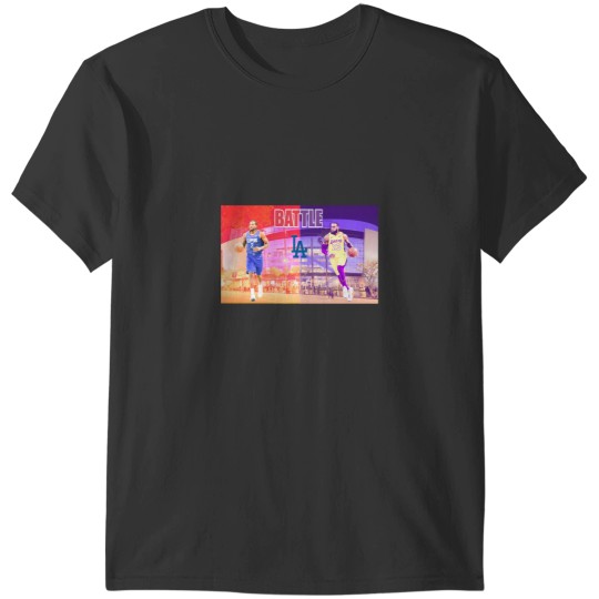 Discover Clippers vs Lak ers BATTLE Los Angeles T-Shirts