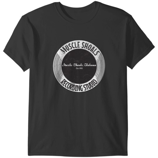 Discover Muscle Shoals Recording Studio 50s Logo  Fitted T-Shirts