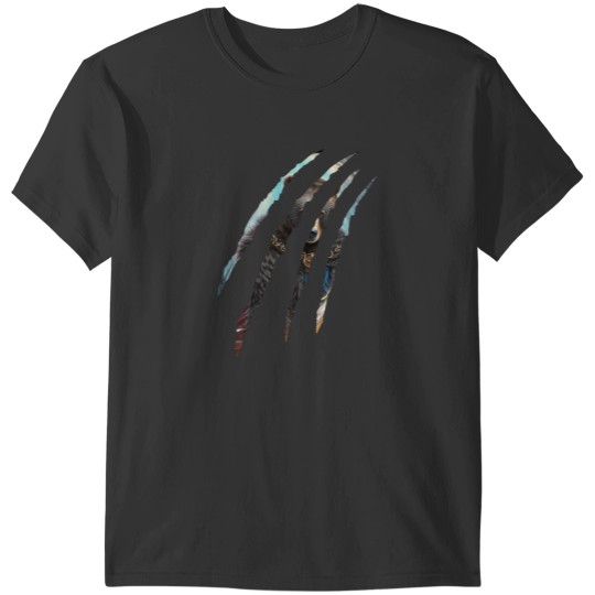 Discover Bear Warrior Emerges Striking Bear Scratch Design for Fearless Souls T-Shirts