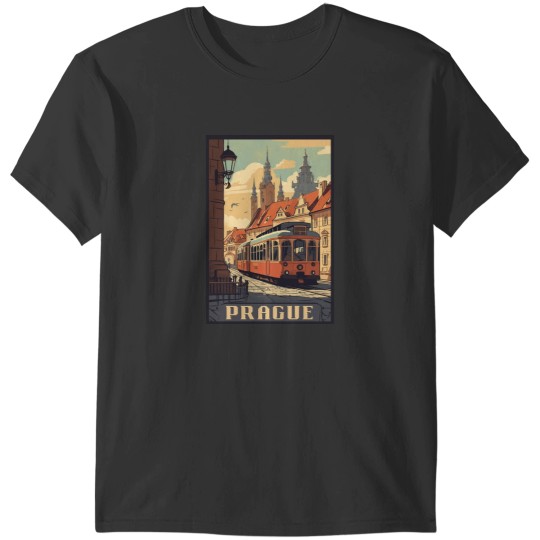 Discover Prague Vintage T-Shirts