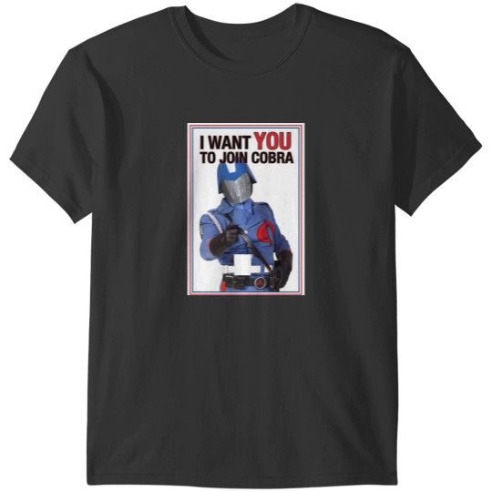 Discover Join or Die - Cobra Commander T-Shirts