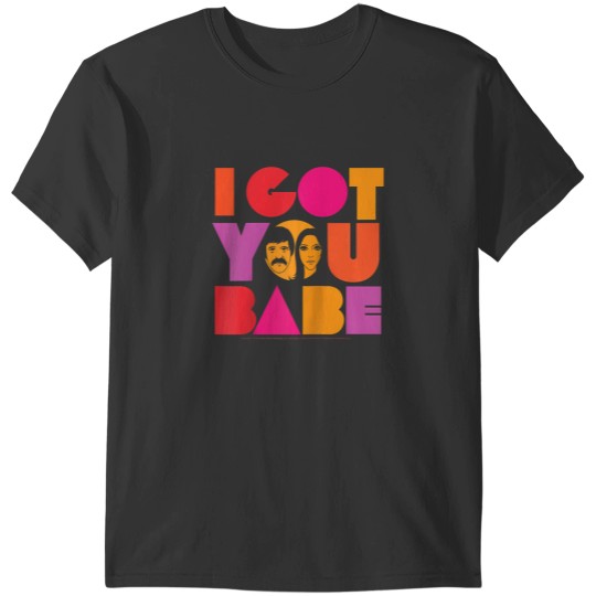 Discover sonny cher i got you babe raglan baseball tee T-Shirts