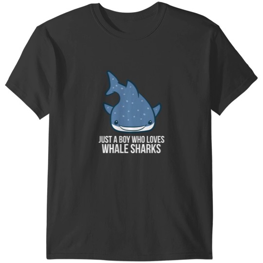 Discover Just a Boy Who Loves Whale Sharks Cute Whale Shark T-Shirts