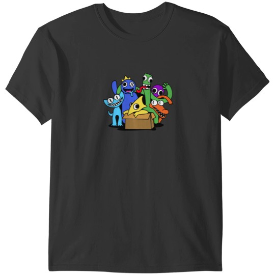 Discover Rainbow Friends Chapter Two with Cyan and Yellow1 T-Shirts