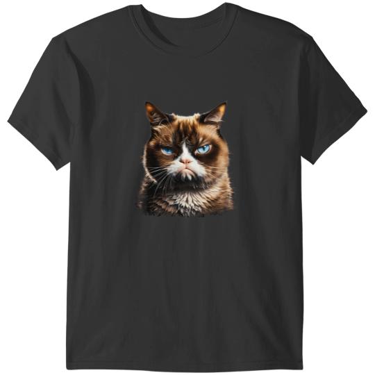 Discover grumpy face funny cat graphic for men women boys girls t T-Shirts