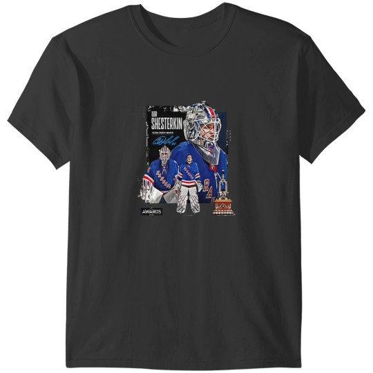 Discover Nhl0 awards newyork rangers congratulations to igor shesterkin on winning the vezina trophy Essentia T-Shirts