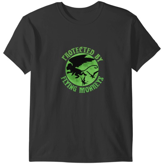 Discover Flying Monkey Witch Gift Protected by Flying Monkeys Wizard of Oz Wicked Witch Halloween Costume Cla T-Shirts