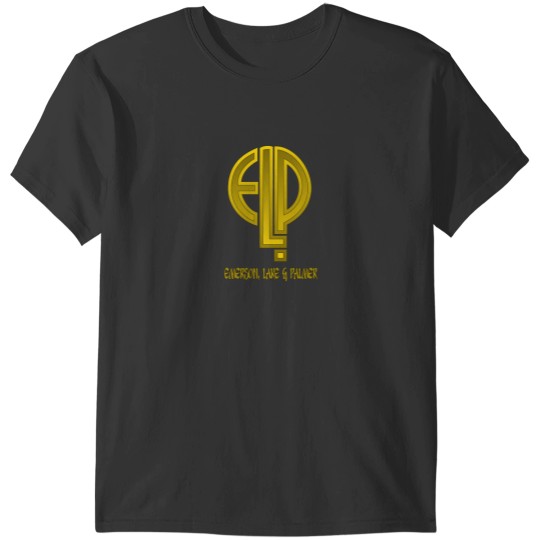 Discover Emerson, Lake _amp_ Palmer Solid Gold Logo T-Shirts