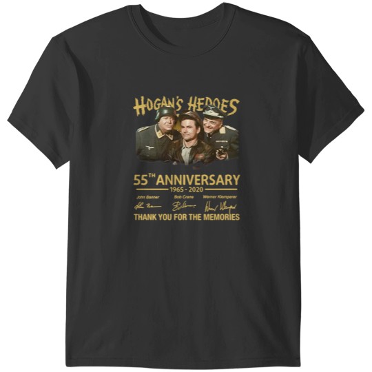 Discover Hogans Heroes TV Sitcom 55th Anniversary 19652020 Signature ao den T-Shirts