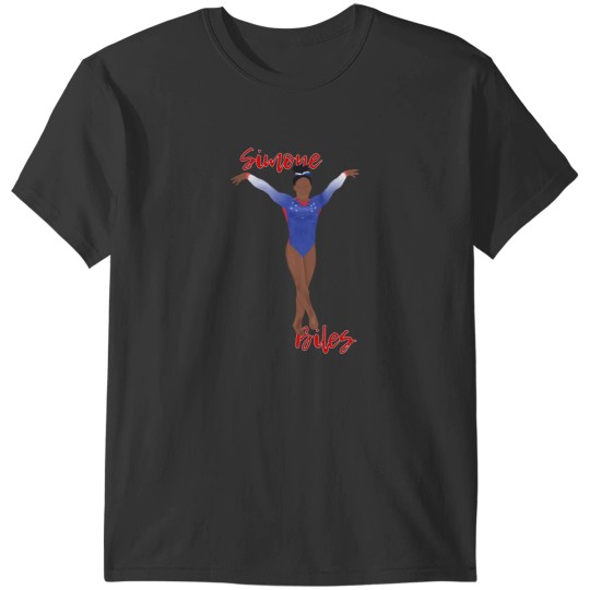 Discover Simone Biles Patriotic Leo - Gymnastics Art with Name T-Shirts