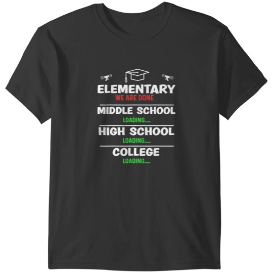 Discover elementary graduation we are done class 2023 5th 6th grade t T-Shirts