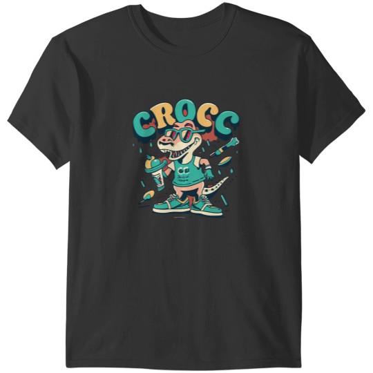 Discover Crocc Croc Martens Style T-Shirts