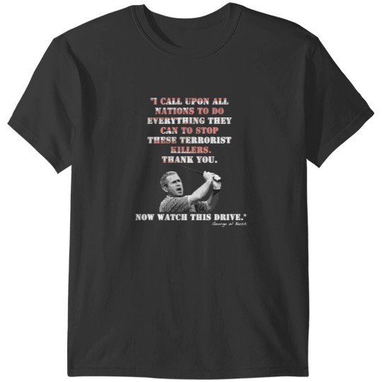Discover George H. W. Bush Portrait T-Shirts