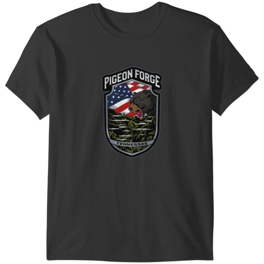 Discover Family Pigeon Forge  Souvenirs Bears Gifts TN Flag T-Shirts