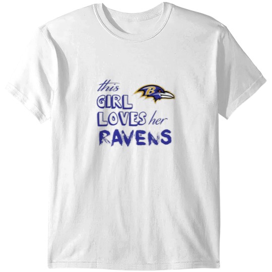 Discover Girl Loves Ravens T-Shirts
