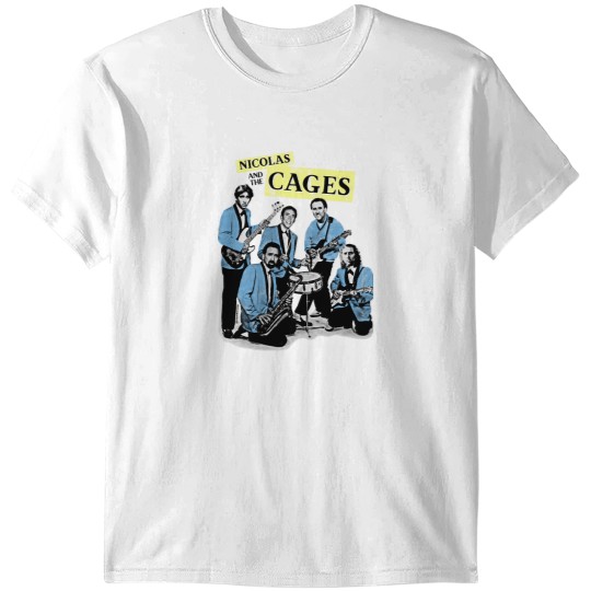 Discover Nicolas and the Cages (Nic Cage Band Shirt) T-Shirts