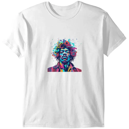 Discover Jimi hendrix,color design T-Shirts