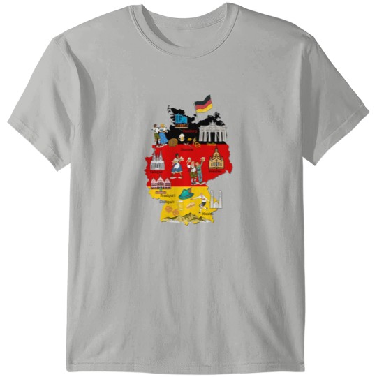 Discover Germany Map T-Shirts