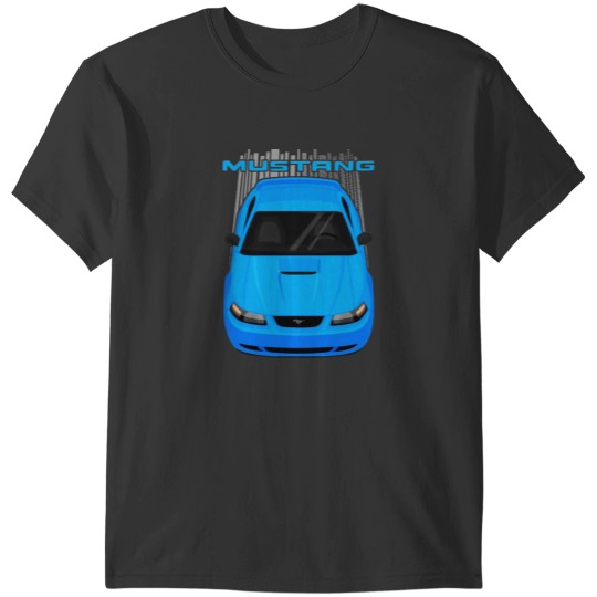 Discover Mustang GT 1999 to 2004 SN95 New Edge - Atlantic Blue T-Shirts