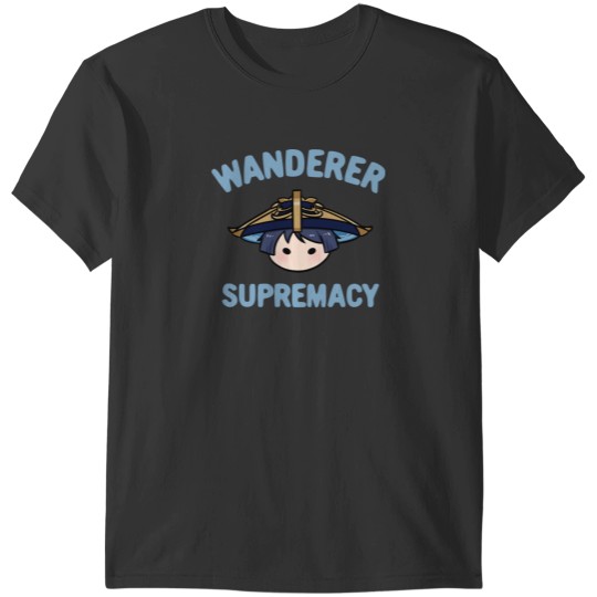 Discover Genshin Impact Wanderer Scaramouche supremacy text  Morcaworks T-Shirts