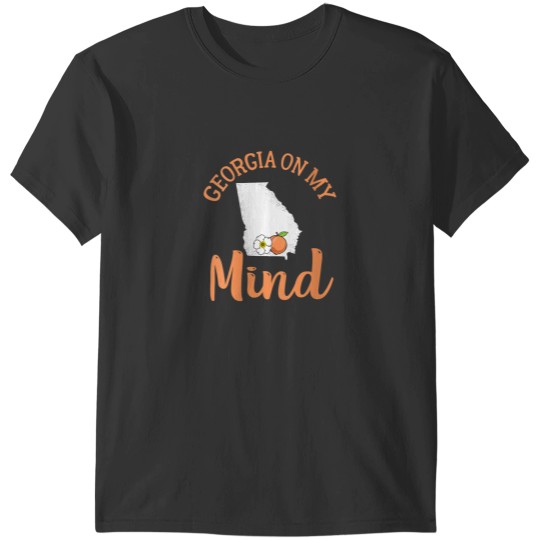 Discover WoGeorgia On My Mind GA Atlanta Peach Funny Southern State T-Shirts