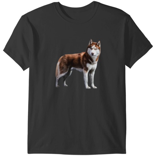Discover Siberian Husky Red Husky Wolf Dog T-Shirts