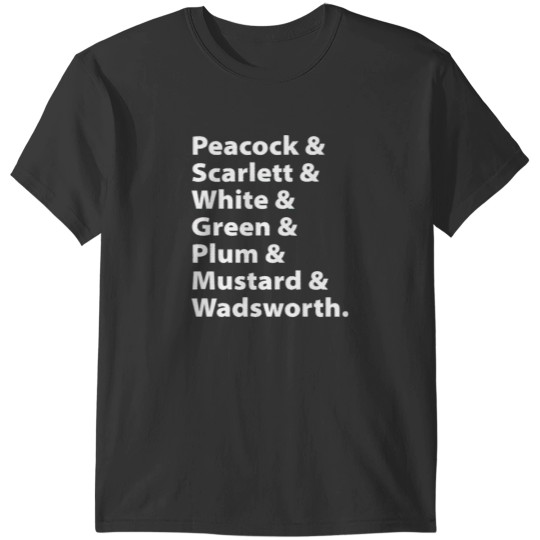 Discover Clue Names T-Shirts