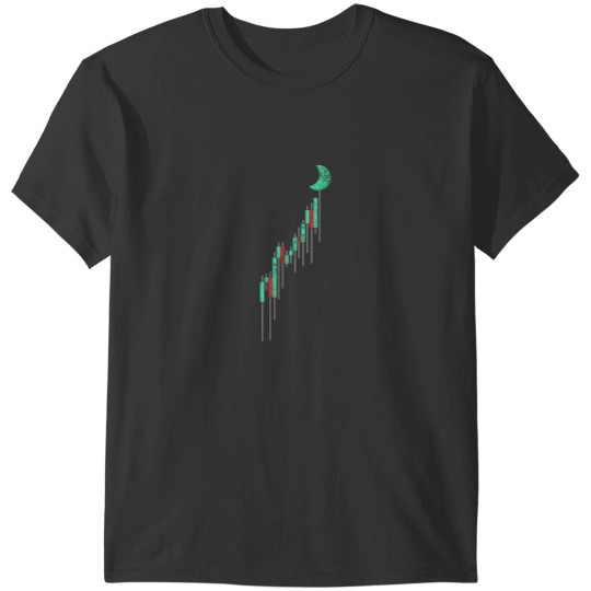 Discover Crypto Trading Hodl Vintage Stock Chart To The Moon T-Shirts