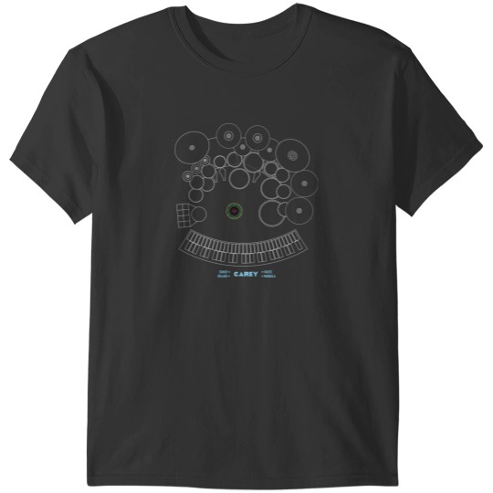 Discover Legendary Drummers - Danny Carey version 2 T-Shirts