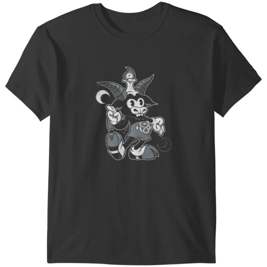 Discover Do Walt Thou Wilt - Cartoon Baphomet - Vintage Distressed - Occult Dark T-Shirts