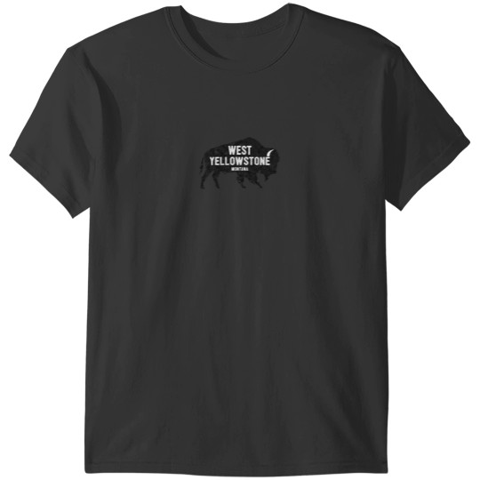 Discover West YStone Montana American Bison Buffalo National Park Sticker T-Shirts