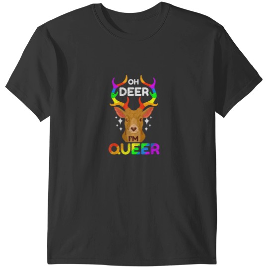 Discover Oh Deer Im Queer Funny LGBTQ Gay Pride Awareness 6326 T-Shirts