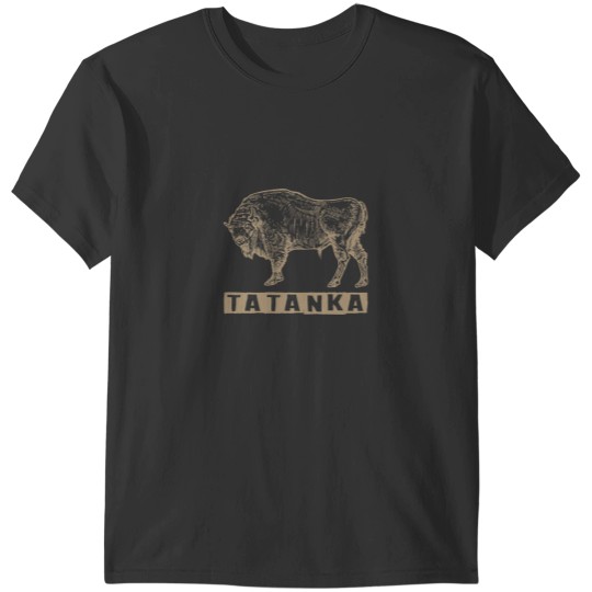 Discover TATANKA Shirt - MensUnisex American Apparel Fine Jersey Tee - Made in the USA - native american buffalo language T-Shirts