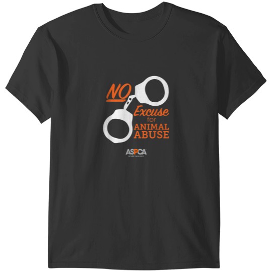 Discover ASPCA No Excuse for Animal Abuse Dark T-Shirts