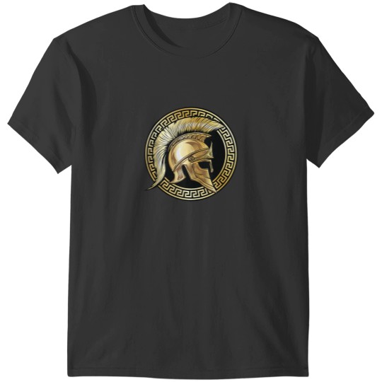 Discover Spartan Helmet Gold Gladiator Sparta Greek Gym Workout T-Shirts