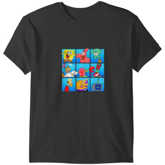 Discover Spongebobb Squarepants Group Character Box-Up T-Shirts