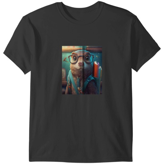 Discover Student Otter With A Backpack Back To School Cute Otter T-Shirts