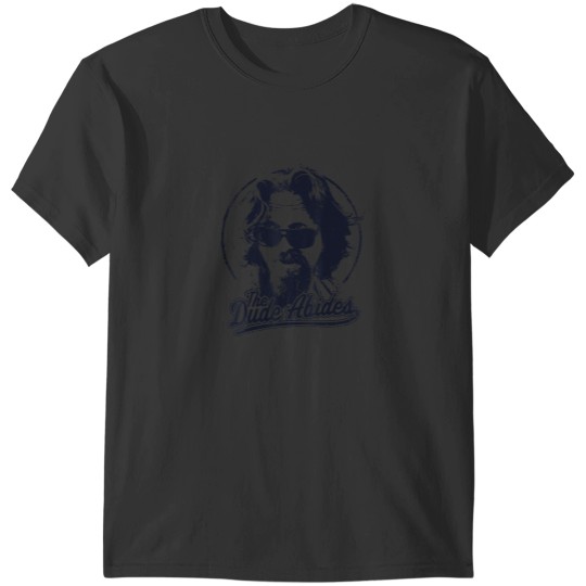 Discover The Big Lebowski The Dude Abides Classic Circle Logo T-Shirts