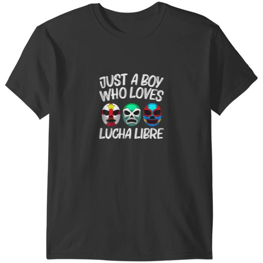 Discover Funny Lucha Libre Gift For Boys Mexican Wrestling Mask T-Shirts