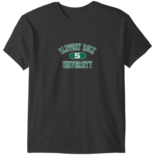 Discover Slippery Rock The Rock Varsity Logo Officially L T-Shirts