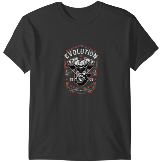 Discover EVOLUTION EVO MOTOR Motorcycles Oldschool Choppers T-Shirts