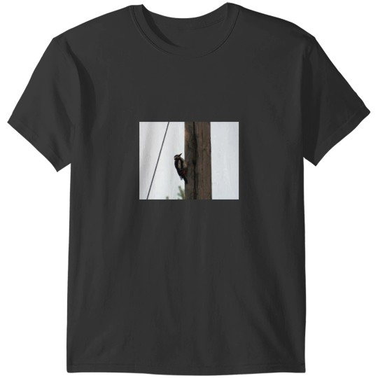 Discover Woodpecker on a pole Active T-Shirts
